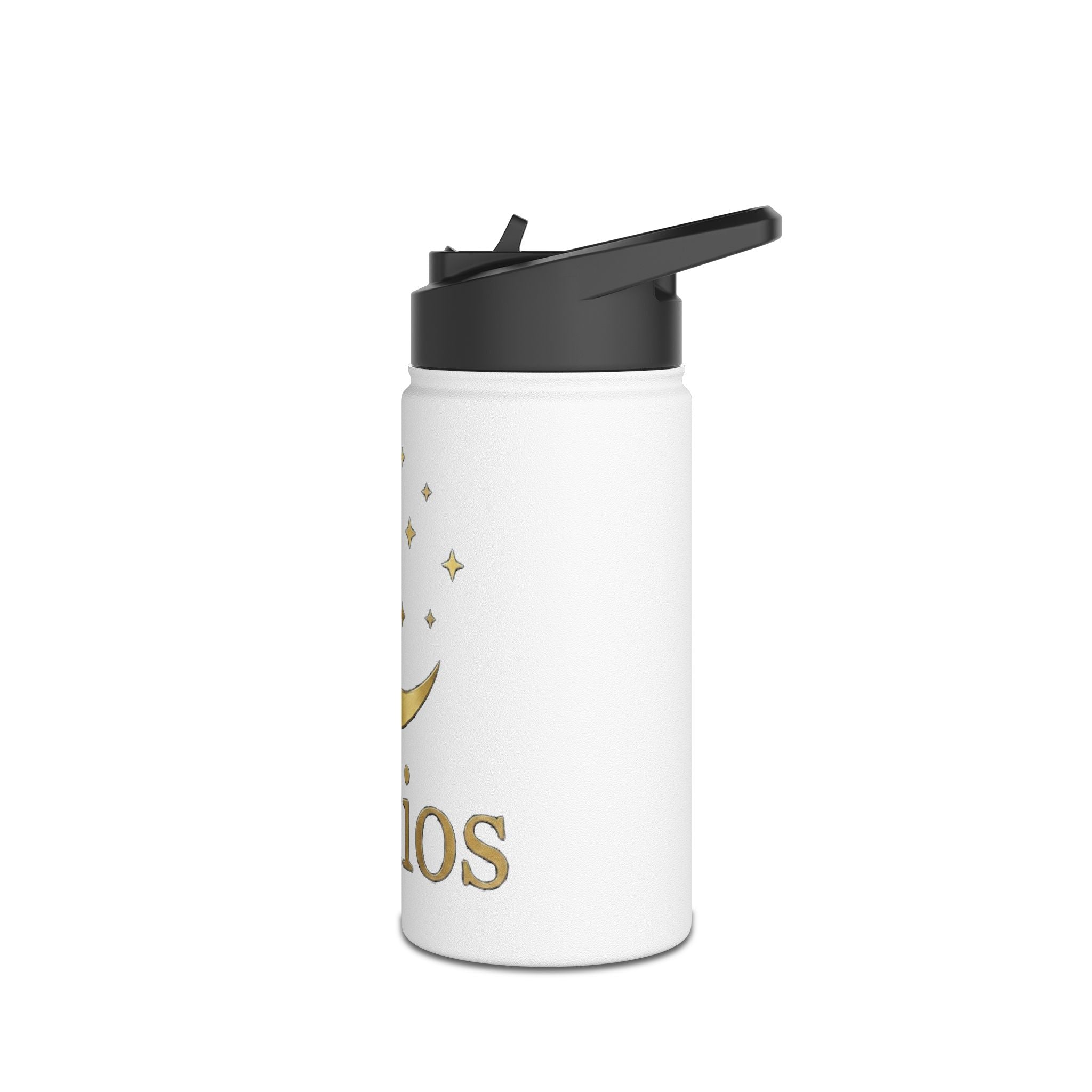 Nyxios Moon Stainless Steel Water Bottle — Insulated Gold Crescent Design