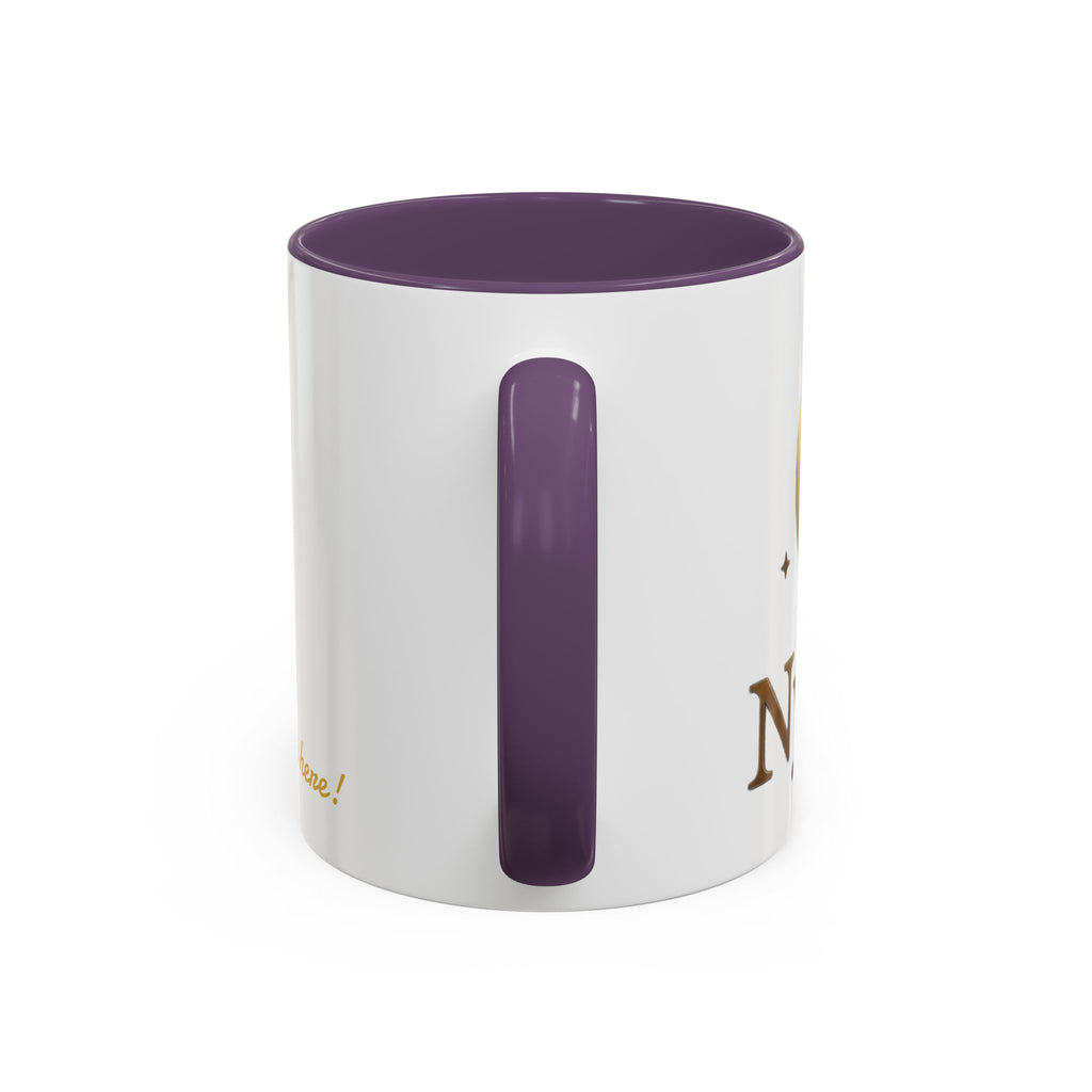 Nyxios Gold Moon Accent Coffee Mug – Celestial Stars Ceramic Cup (11/15oz)