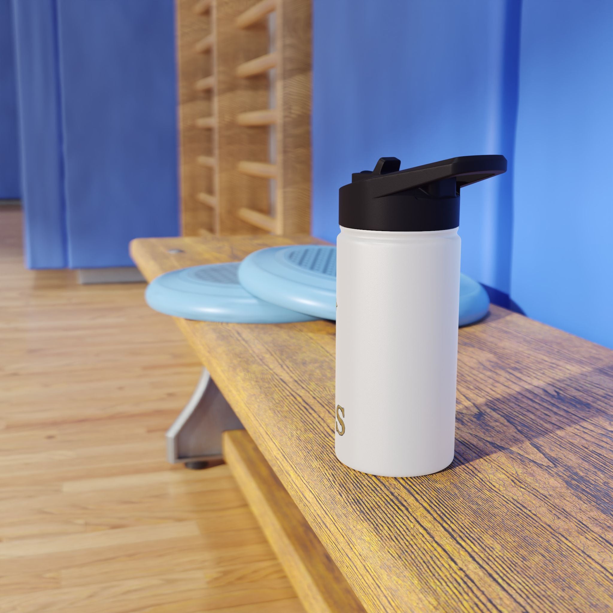 Nyxios Moon Stainless Steel Water Bottle — Insulated Gold Crescent Design