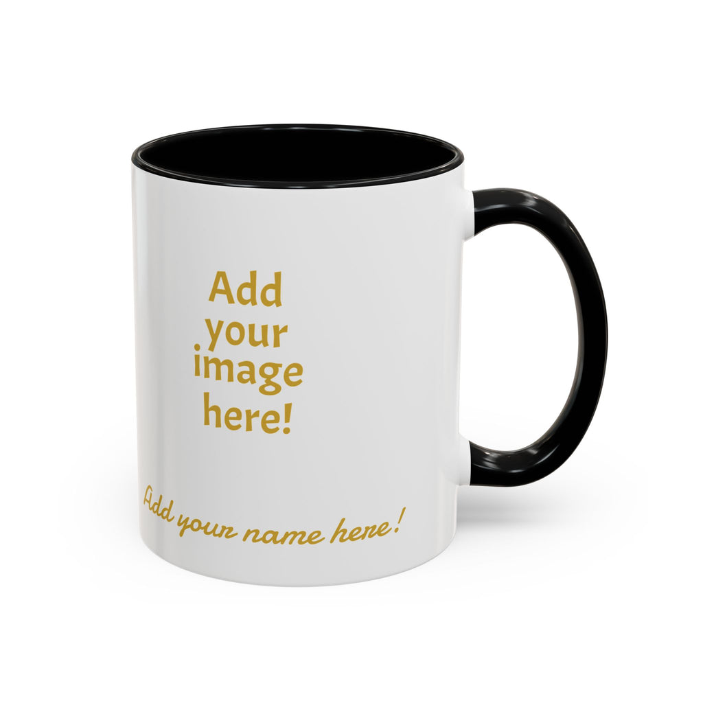 Nyxios Gold Moon Accent Coffee Mug – Celestial Stars Ceramic Cup (11/15oz)